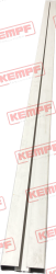 Preview: 98672 Planenlatten-/Anfahrschutzprofil  100x25  mit Verstärkung eloxiert